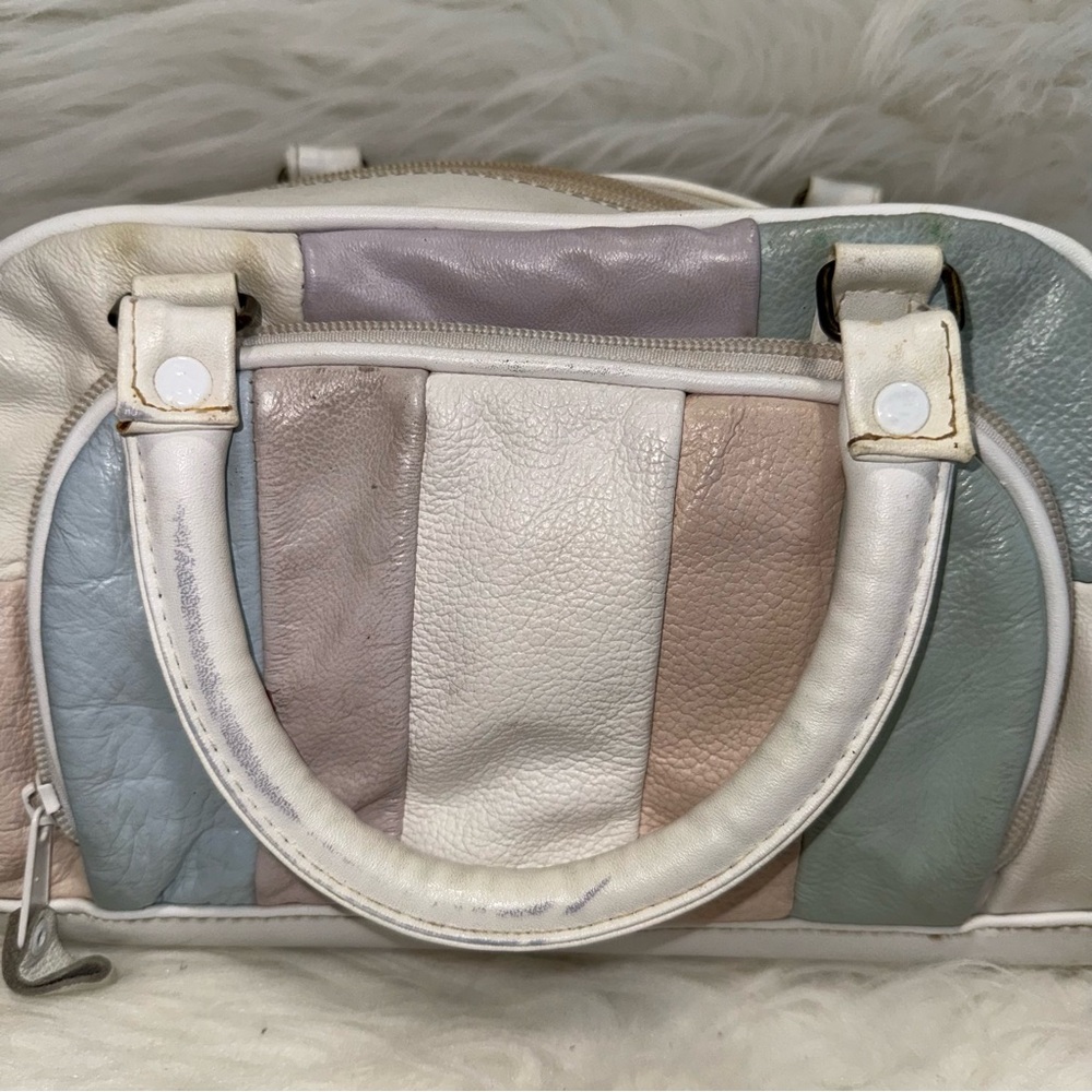 Multicolor Patchwork Leather Handbag - image 1